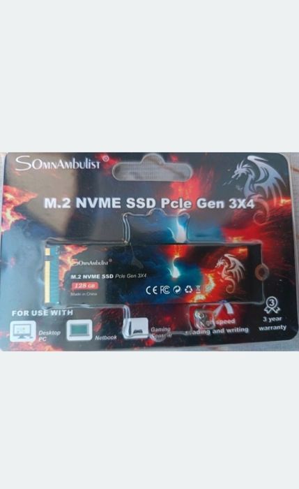 Dysk SSD Somnambulist M.2 NVMe PCIe Gen 3x4.