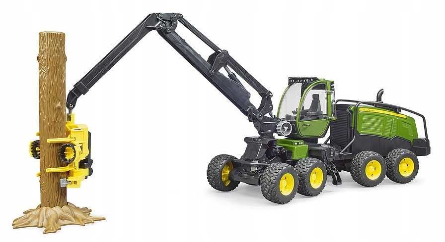 わん bruder 02135 - Kombajn John Deere 1270G z 1 pniem drzewa - 1