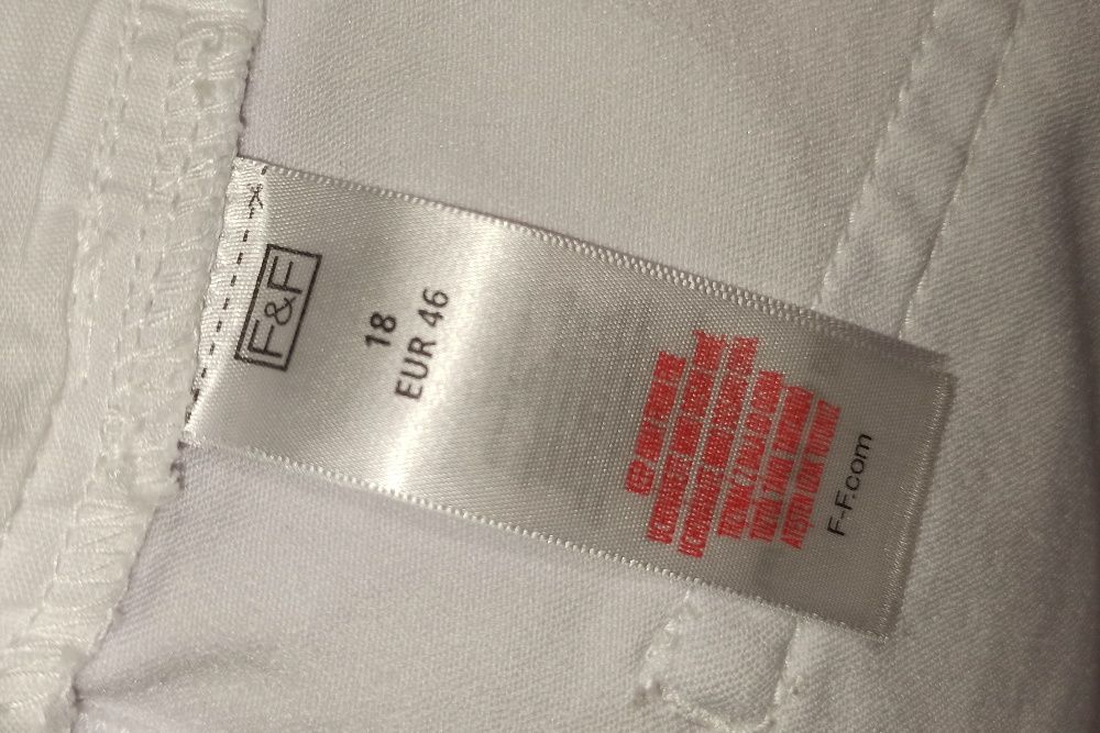 Шорты белые f&f. размер l xl. коттон
