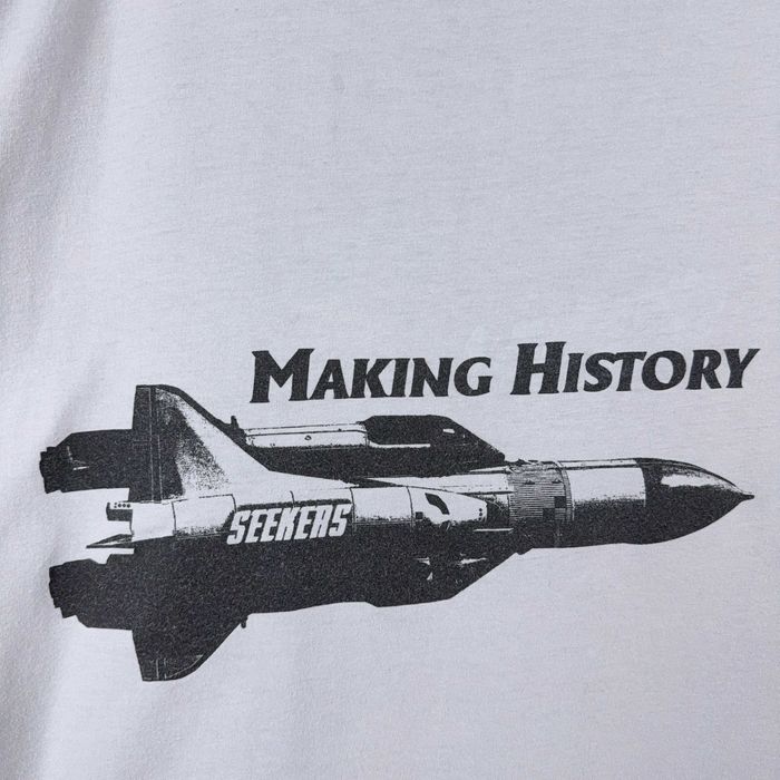 T-shirt Oversized Cinzenta Sisters + Seekers XL Retro Rocket