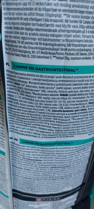 Pro plan purina gastrointestinal 12kg