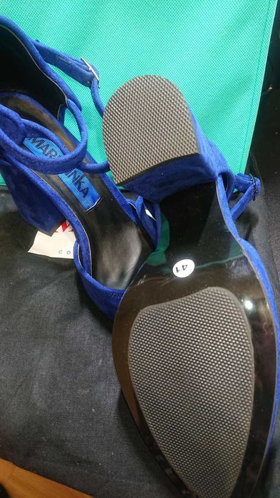 Туфлі сині, індивідуальний пошив, грузинське виробництво