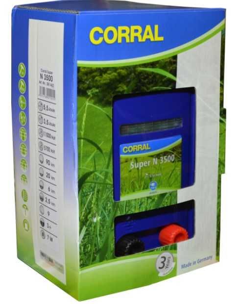 Elektryzator Corral N3500, na dziki, dla koni, bydła, owiec,kóz GRATIS