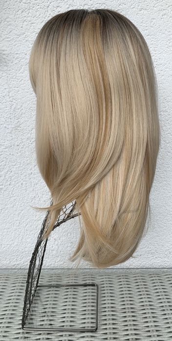 Premium Ultra włosy doczepiane, peruka, naturalny blond ombre 370.