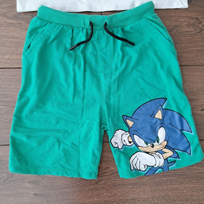 Koszulka szorty chłopięce zestaw 128 Sonic
