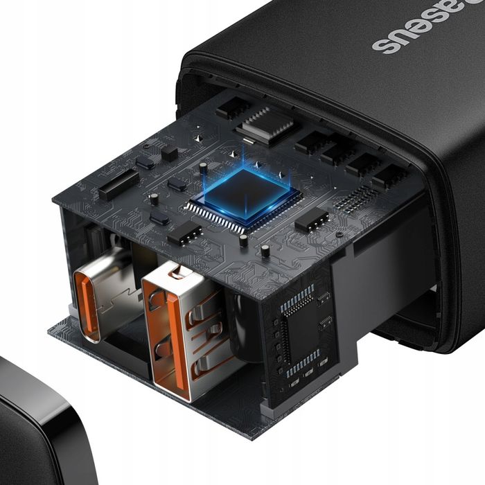 Baseus Ładowarka Sieciowa USB C do QC 3.0 20W PD Szybkie ładowanie