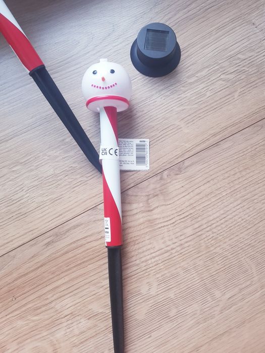 Nowe Lampy  solarne , swietlna dekoracja Bałwany 2 sztuk