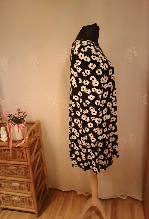 Tunika (sukienka) Biała Łączka,   R 48, RABAT, Darmowa dostawa.