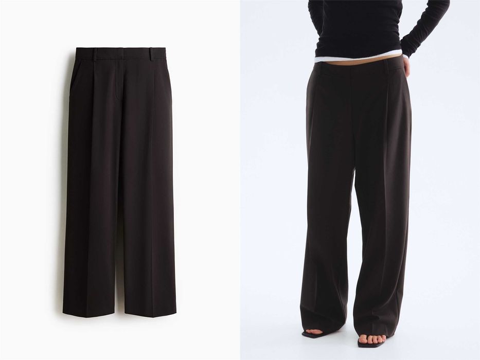 Spodnie 36 nowa kolekcja szerokie brązowe wiskoza PROMOCJA Luźne