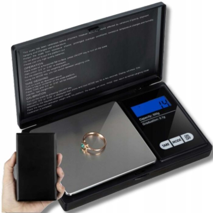 Waga jubilerska dokładna elektroniczna precyzyjna lcd 200g 0,01g mini