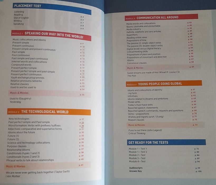 Caderno de Actividades 10º ano - Inglês e Filosofia - cada 5 Eur