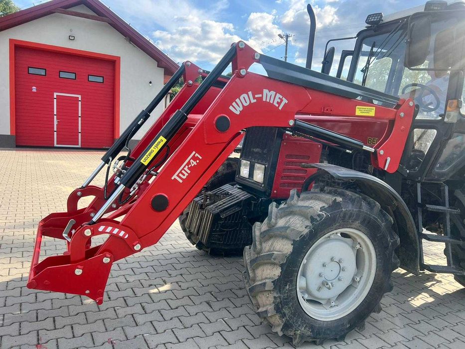 Ładowacz czołowy TUR ciągnika 1500kg dostawa montaż raty WOL-MET 4.1