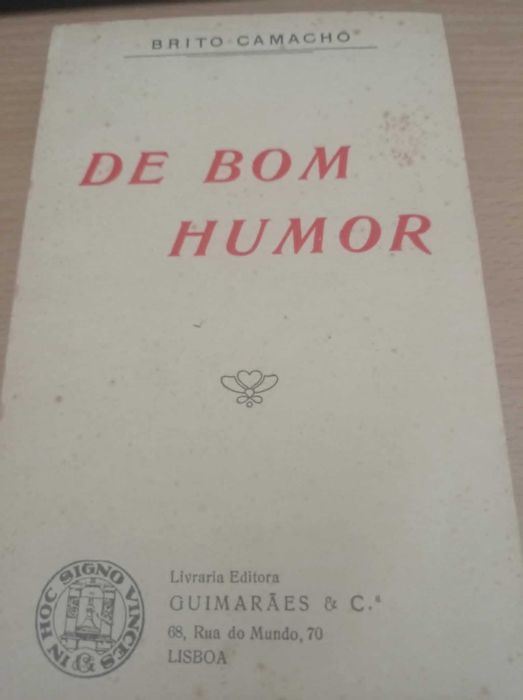 vendo livro De bom humor Brito Camacho