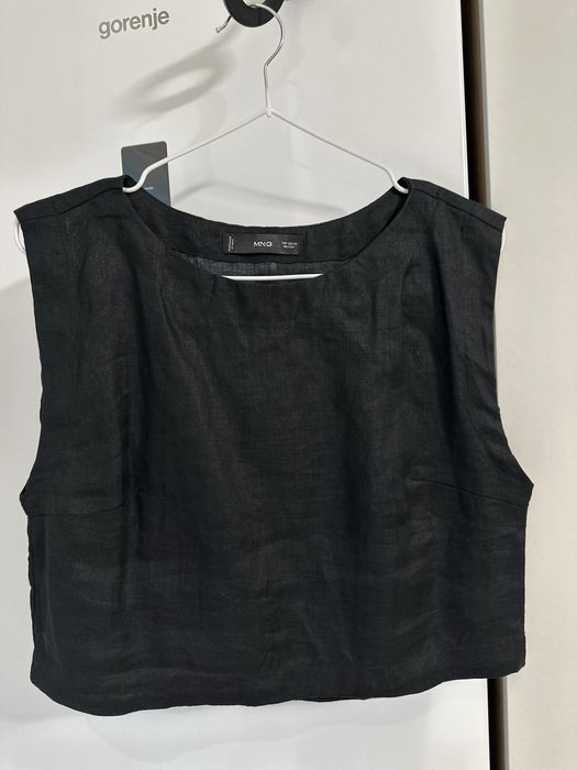 Лляний топ Mango