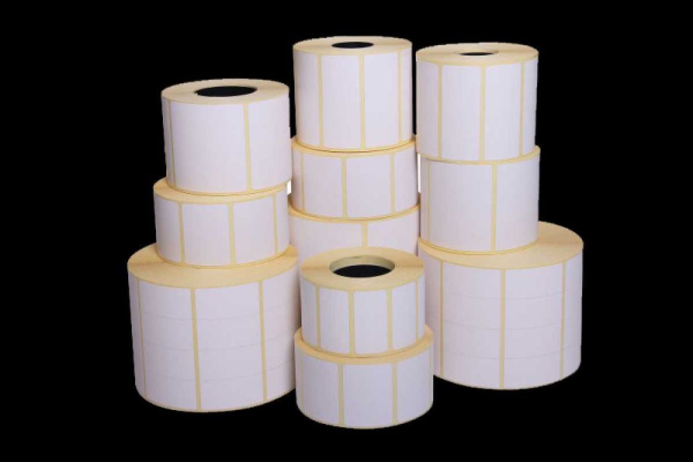 Термоетикетка різних розмірів (тэрмоэтикетка, етикетка)