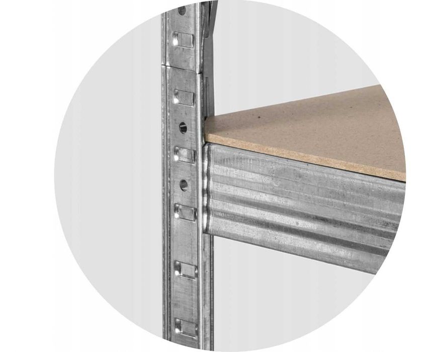 Стелаж металевий для дому гаража магазину складу полки МДФ метал