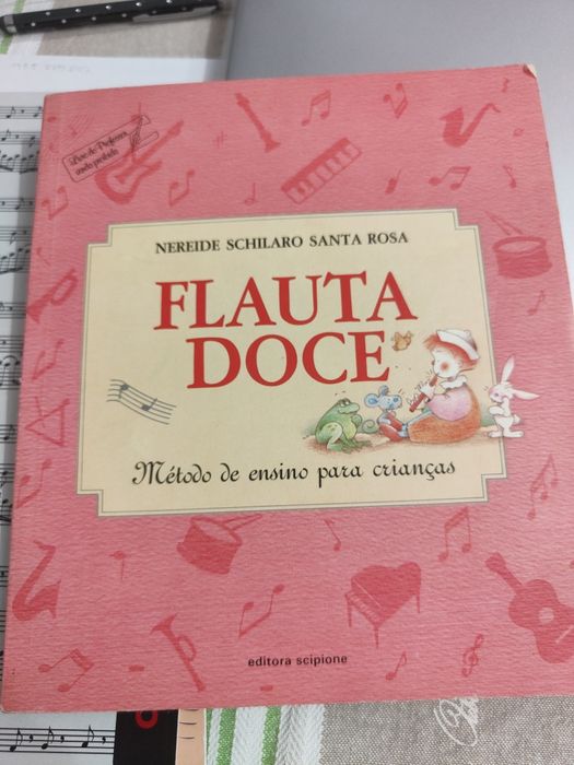 Livro flauta doce criança