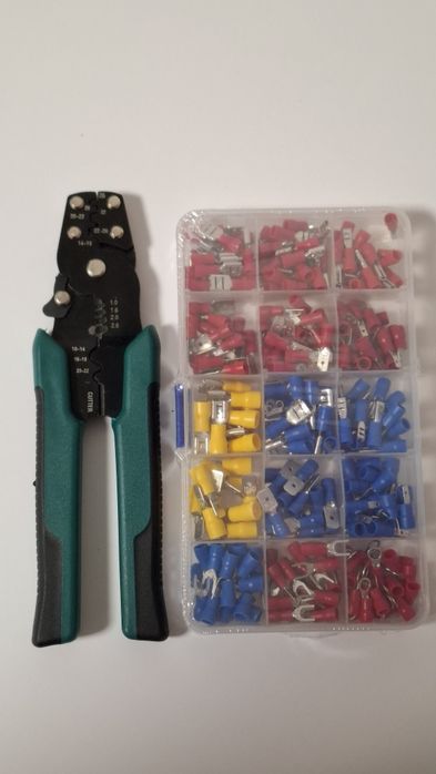 Обжимні клещі(кримпер)+набір наконечників/клем