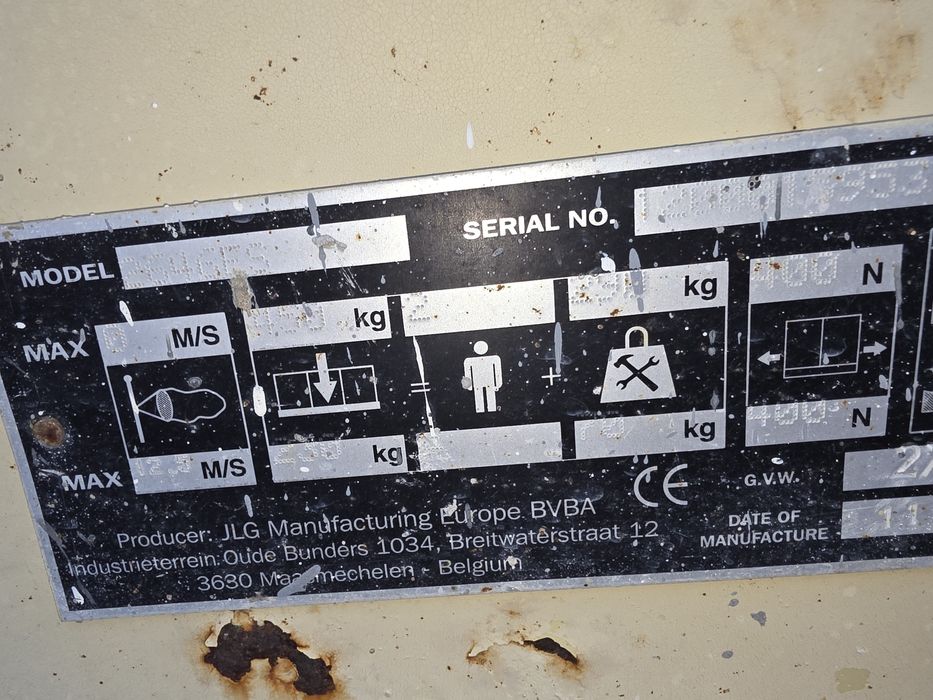 Plataforma Elevatória JLG 2646ES – 10m Altura de Trabalho