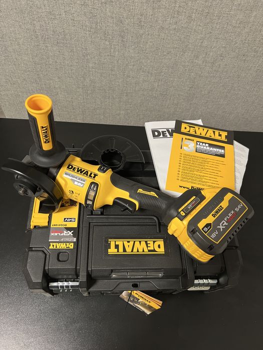Акумуляторна болгарка DeWalt DCG418 FLEXVOLT 54V 125 мм