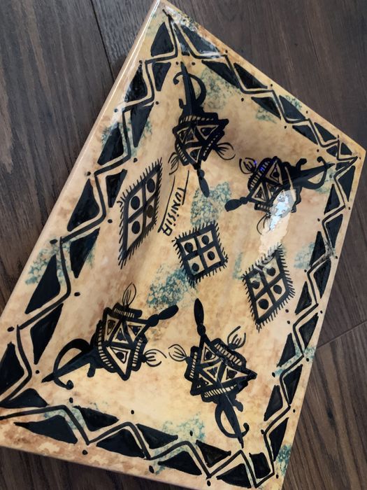 Talerzyk, ceramika ozdobna, Almi Decor do powieszenia z Tunezi