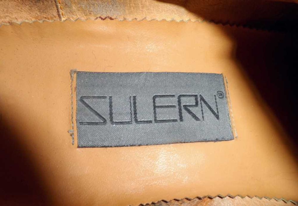 Летние кожаные туфли Supern 42 натуральные с плетением стельки 27 см