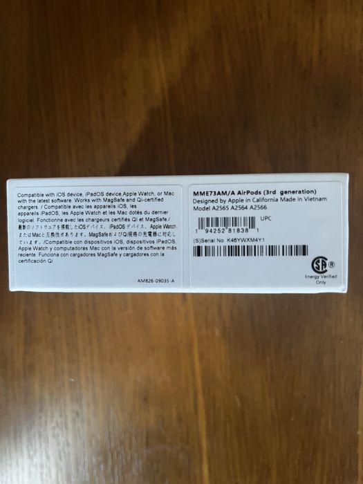 Apple AirPods 3ª Geração – Novos & Selados