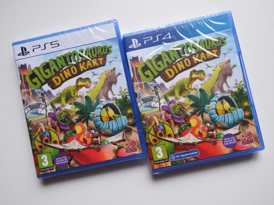 Gigantosaurus Dino Kart Racer Nowa PS4/PS5 nowa zafoliowana PL !