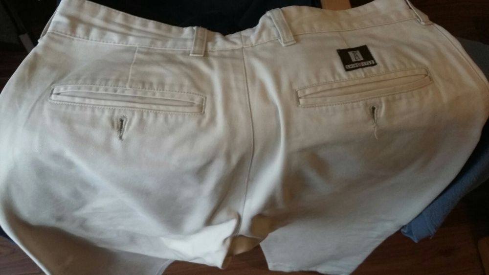 Calças chinos zara creme