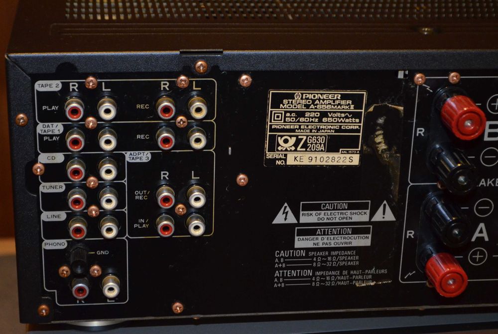 Pioneer A-656 MK II Wzmacniacz stereo 2x100w/8 Ohm Super stan