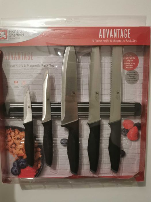 Noże kuchenne 5szt. plus listwa magnetyczna