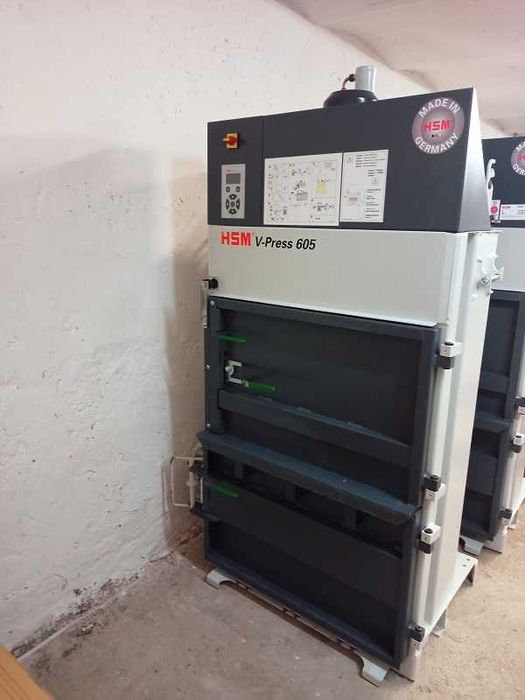 Belownica prasa do makulatury folii kartonu HSM V-PRESS 605 / FV23%