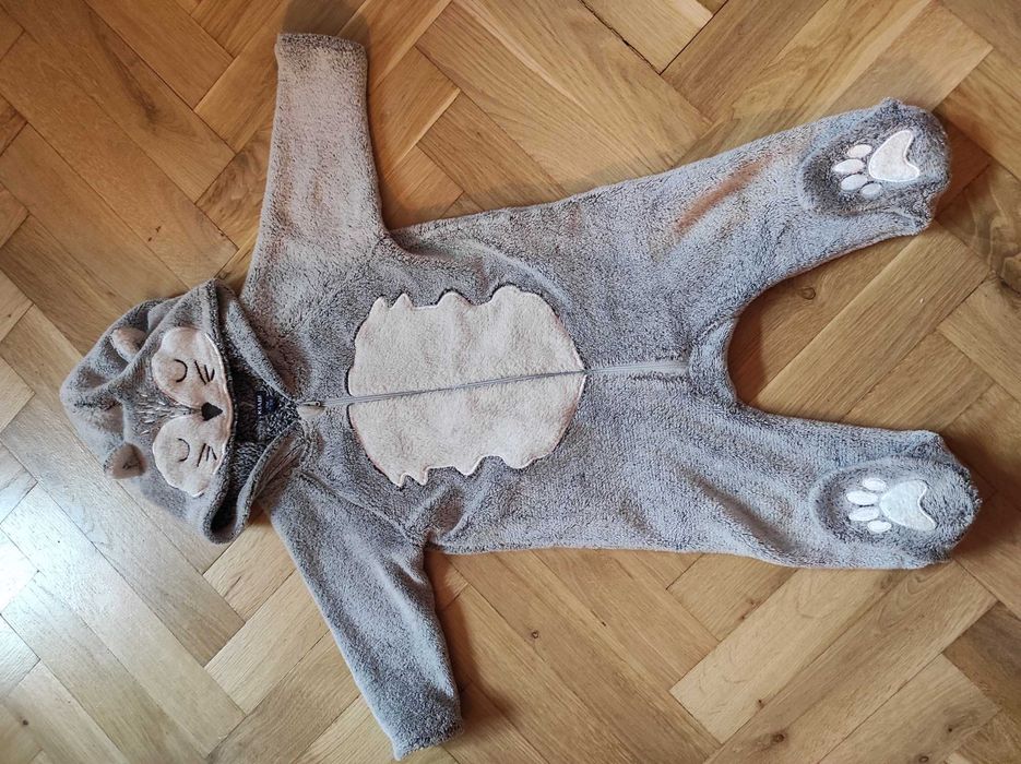 Niezwykłe uroczy kombinezon lisek z kiabi 74/80