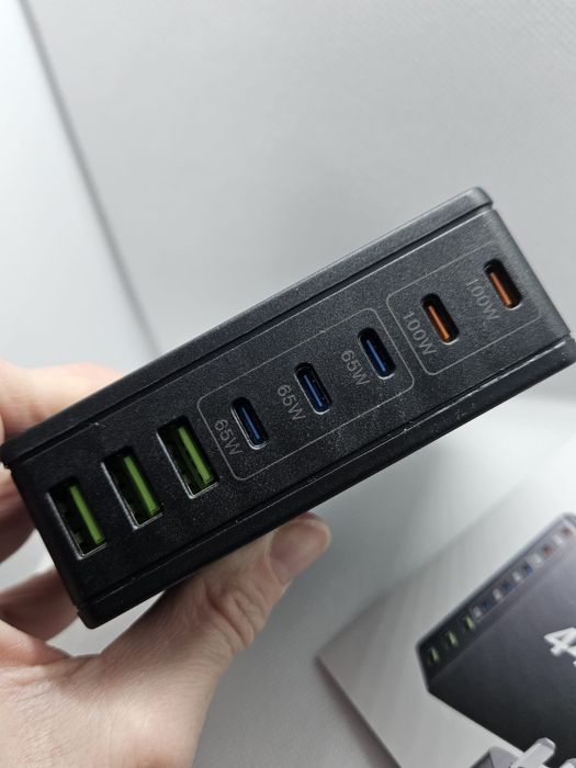 Nowa ładowarka USB-C 440W – 8 portów | PD 100W | wtyczka UK