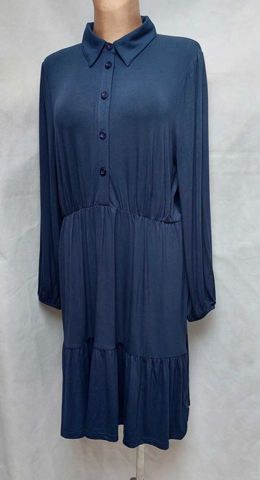 Nowa sukienka Bonprix 44/46 Wiskoza lejąca lekka basic classic tuszująca