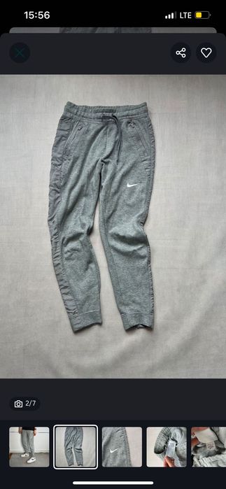 Dresy Nike small logo y2k grey