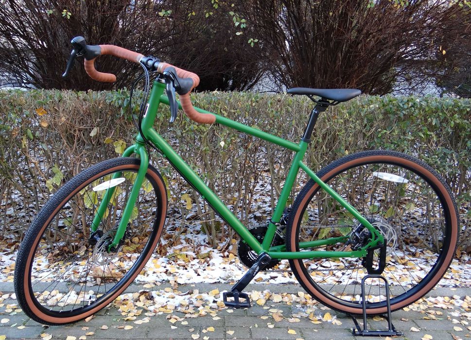 Rower FIXED WARSAW Gravel Zielony Shimano Sora TRP 2/9