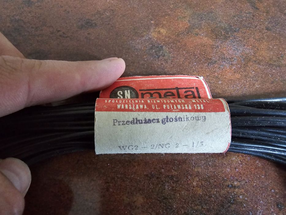 Przedłużacz 5m głośnikowy kolumnowy kabel stary typ din 2 wg 2 ng 2