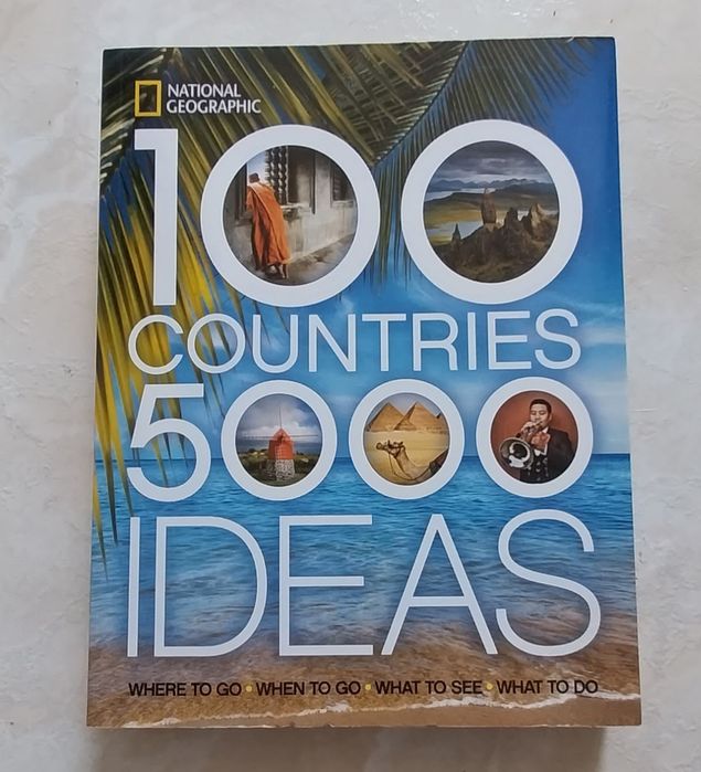 Livro "100 Countries 5000 ideas" da National Geographic"