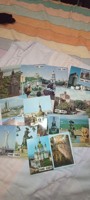Листівки набори Львів- 1972р., Одеса- 1981 р., Київ- 1990 р., Чернігів