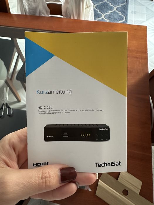 TechniSat HD-C 232, um receptor/tuner de TV a cabo digital (DVB-C) em HD.