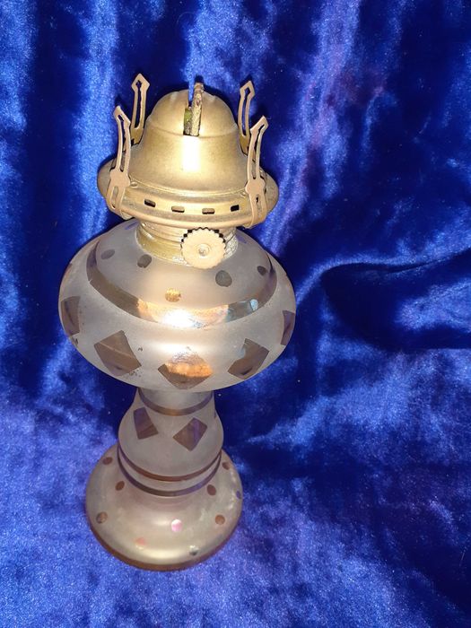 Candeeiro de  Petróleo Antigo Raro Casca de Cebola