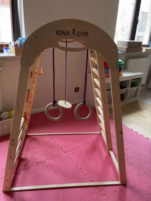 Plac zabaw drewniany dla dzieci do domu Rina Gym