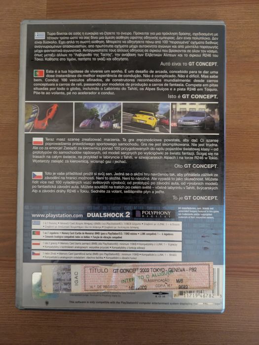Jogo PS2  " Gran Turismo Concept 2002 Tokyo | Geneva " (Opt. Estado)