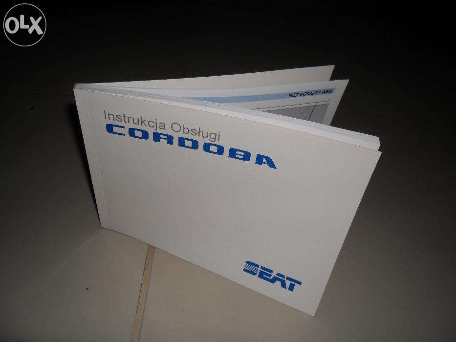 seat cordoba 94r do 2000r ksiazka obslugi auta po polsku
