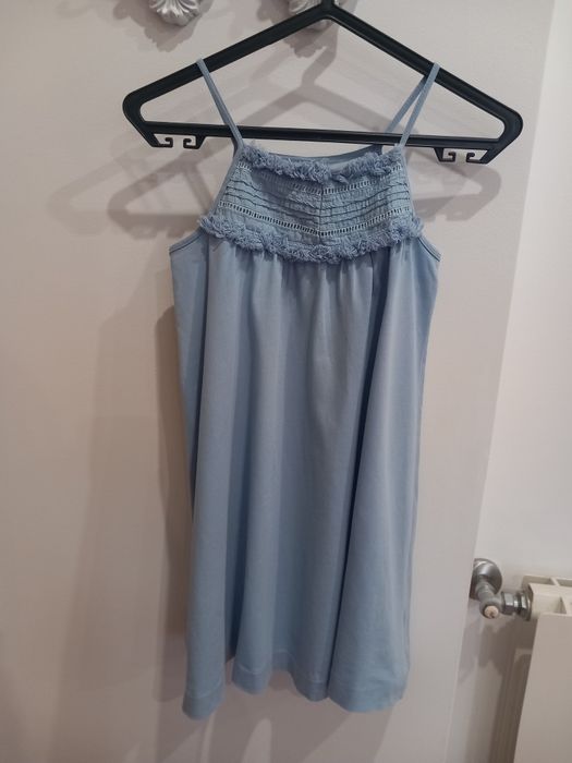 Vestido Azul Algodão