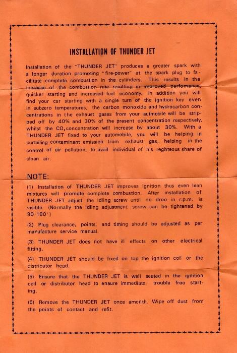 Injector electronico p/ automóvel Thunder Jet Super nunca usado
