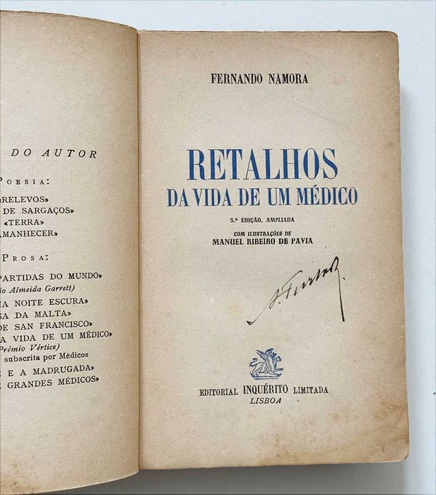 Fernando Namora, Retalhos da Vida de um Médico. 3ª edição.