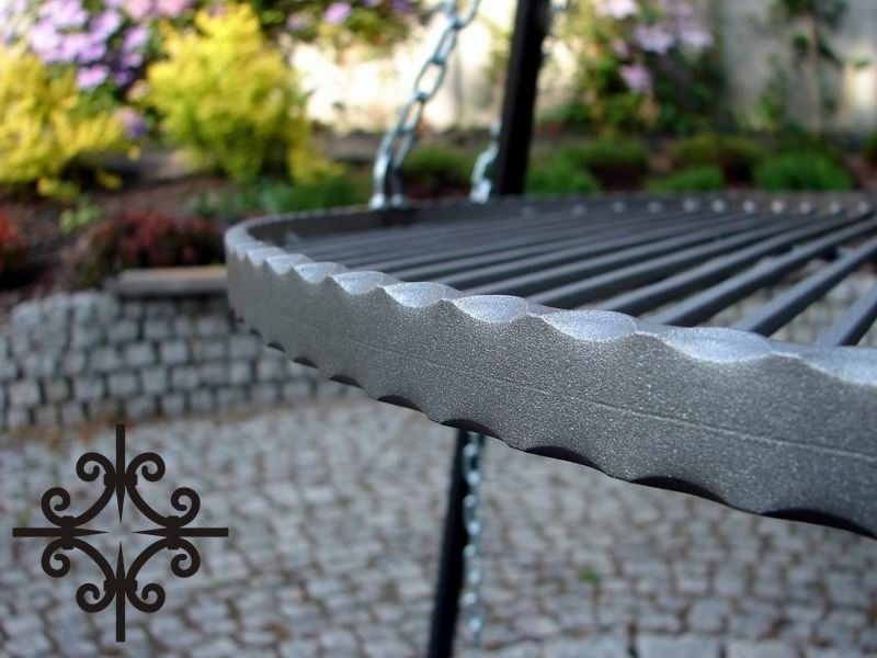 Stalowy kuty ruszt do grilla 50 cm okrągły - ES-ER