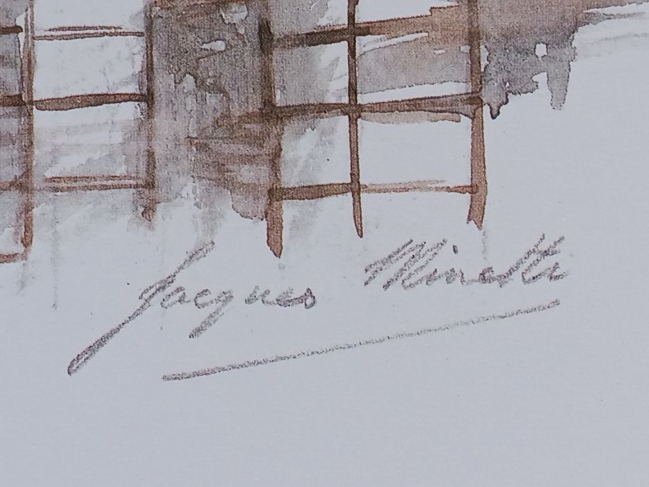 Reprodução Aguarela “Le Sacré-Cœur – Montmartre” Jacques Minette